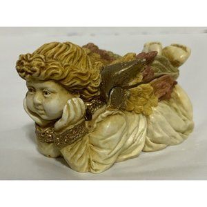 Vintage Harmony Kingdom “Bon Enfant” Trinket Box Figurine (Colored Wings)
